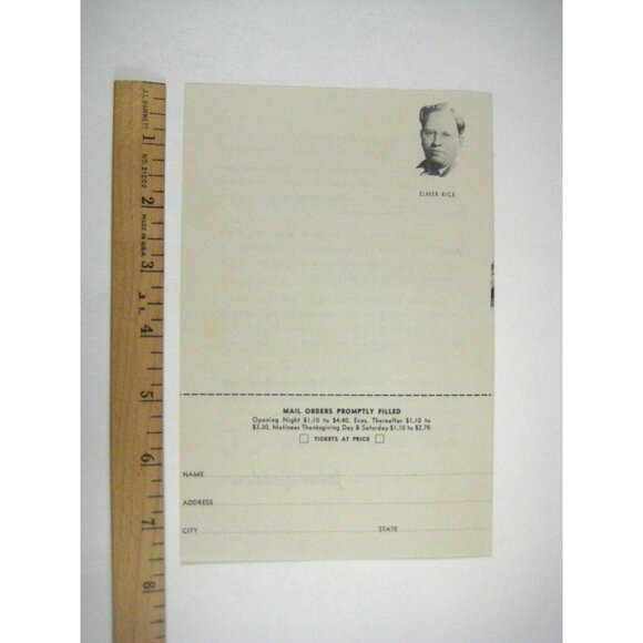 Paul Muni Flyer 1942 Counselor Law Royale Theatre Statement Revival Elmer Rice - Picture 4 of 4